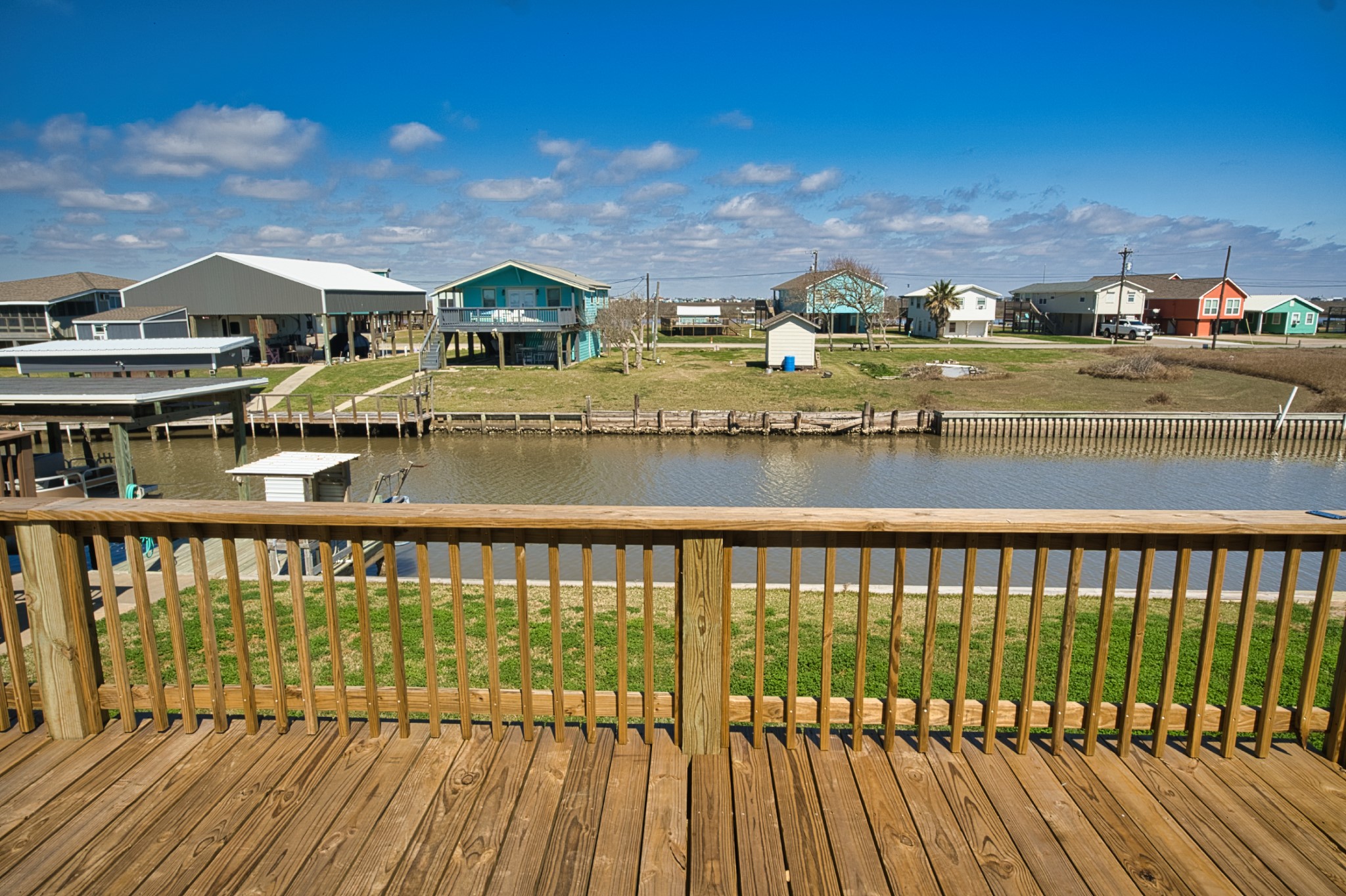 976 County Road 201 Sargent, TX 77414 - Photo 6 of 40 View of the canal from your deck
