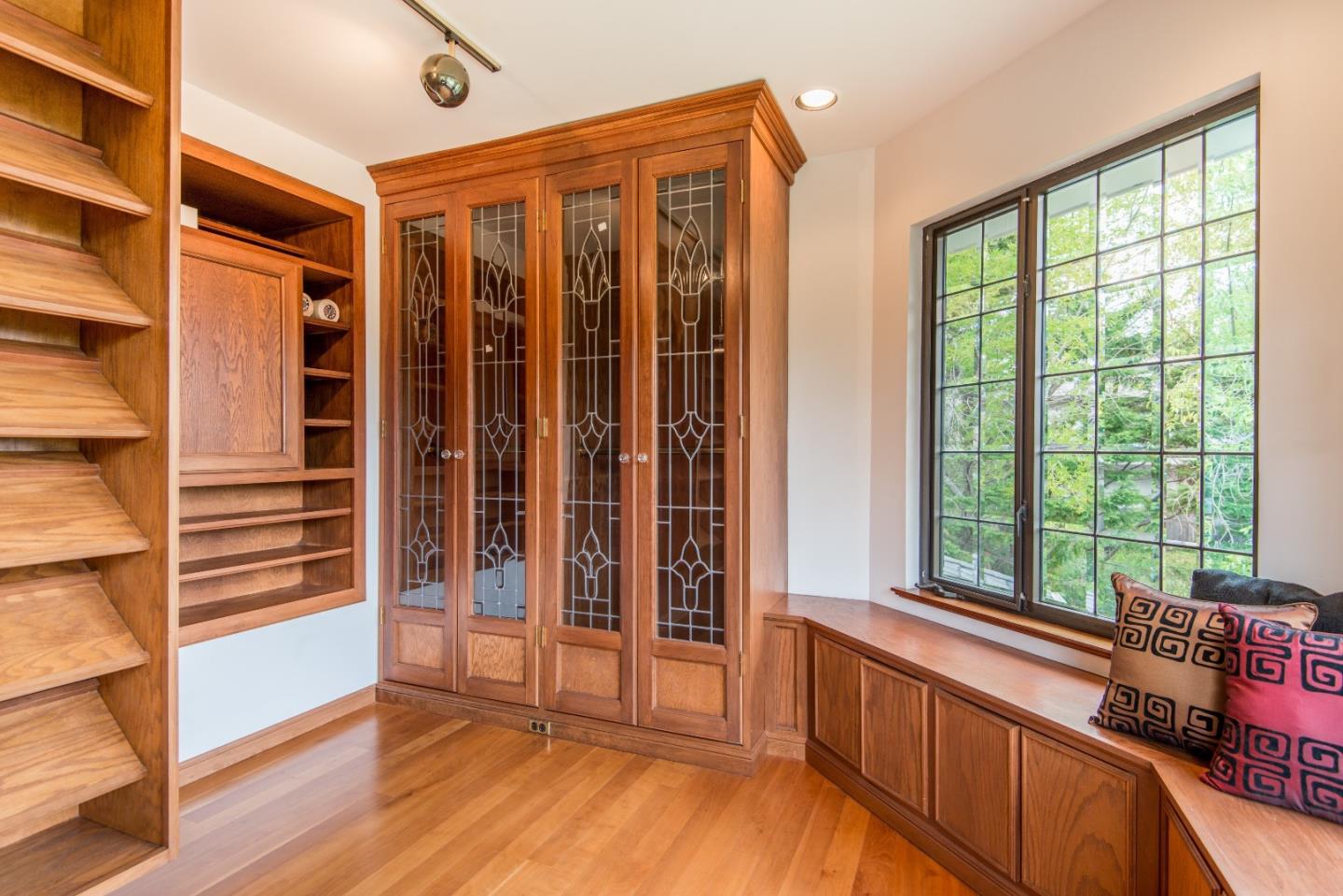 760 Darrell Road Hillsborough, CA 94010 - Photo 20 of 35 a view of an entryway with wooden floor and door