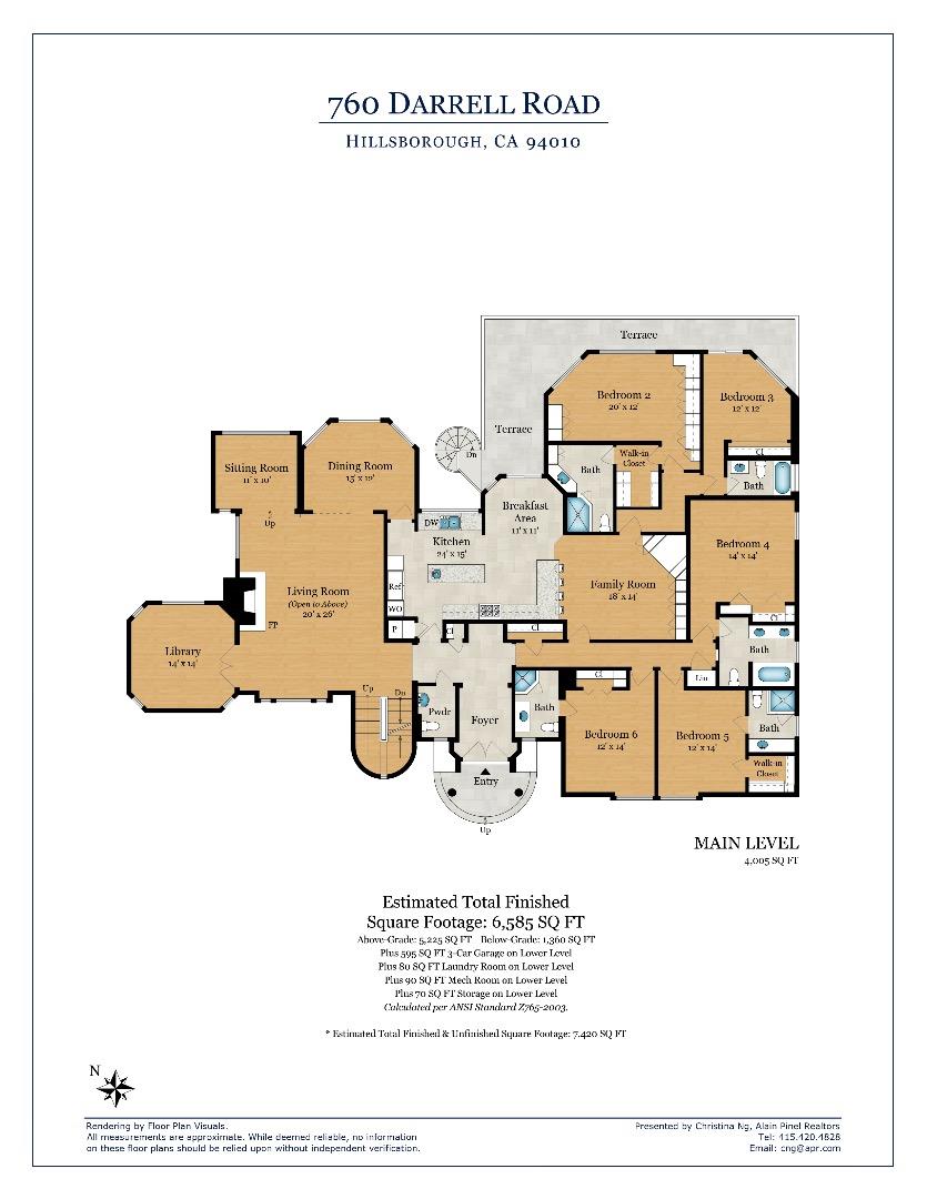 760 Darrell Road Hillsborough, CA 94010 - Photo 29 of 35 a picture of a floor plan