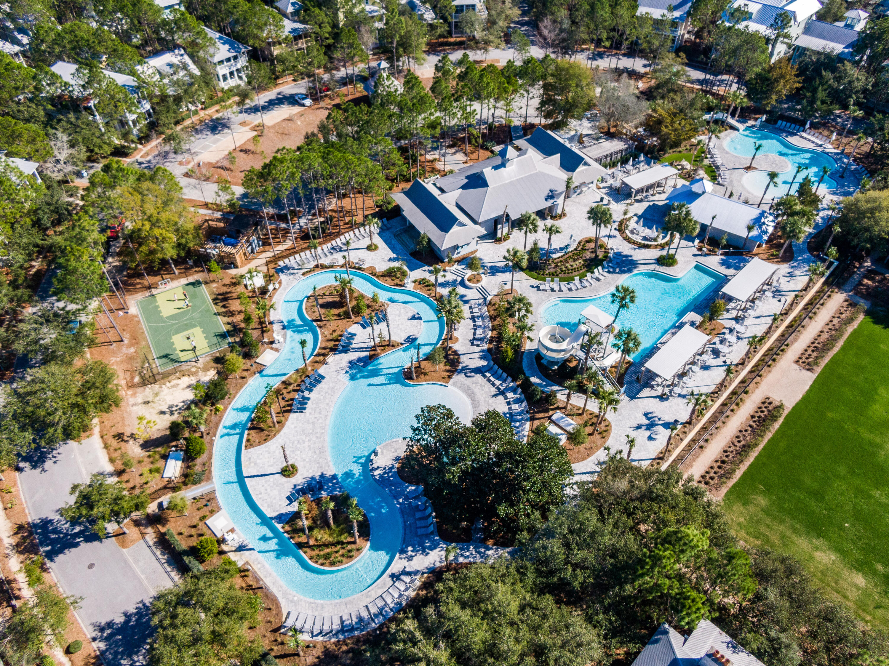 125 Silver Laurel Way Santa Rosa Beach, FL 32459 - Photo 49 of 64 an aerial view of residential houses with outdoor space