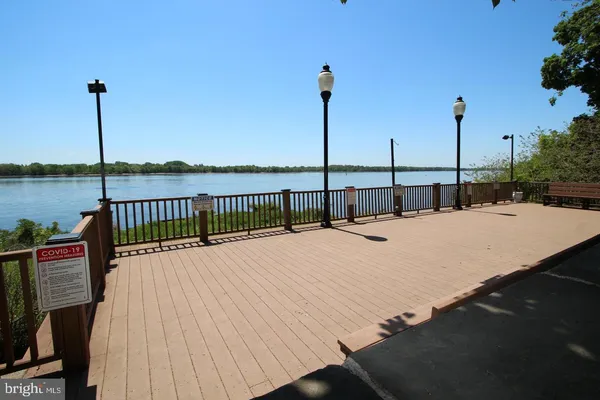 a view of a wooden bridge