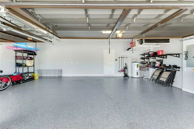 a view of storage and utility room with racks