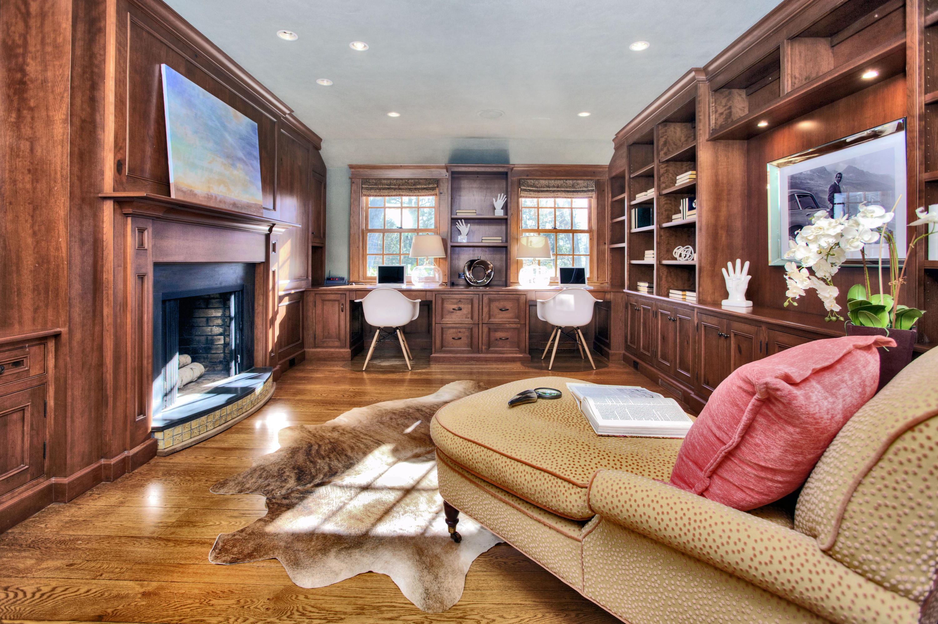 72 Ridge Acres Road Darien, CT 06820 - Photo 13 of 25 a living room with furniture fireplace and a window