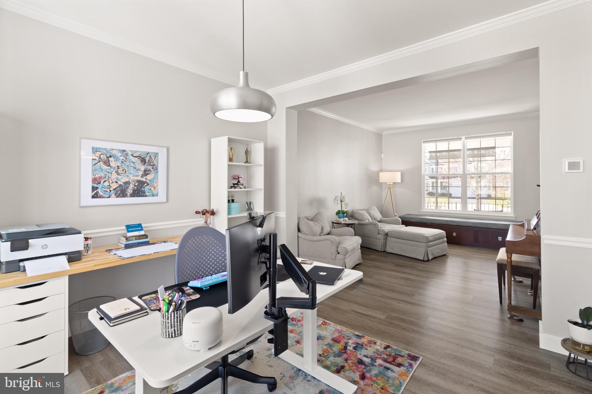 15911 Aerial View Road Woodbridge, VA 22193 - Photo 11 of 48 a workspace with wooden floor