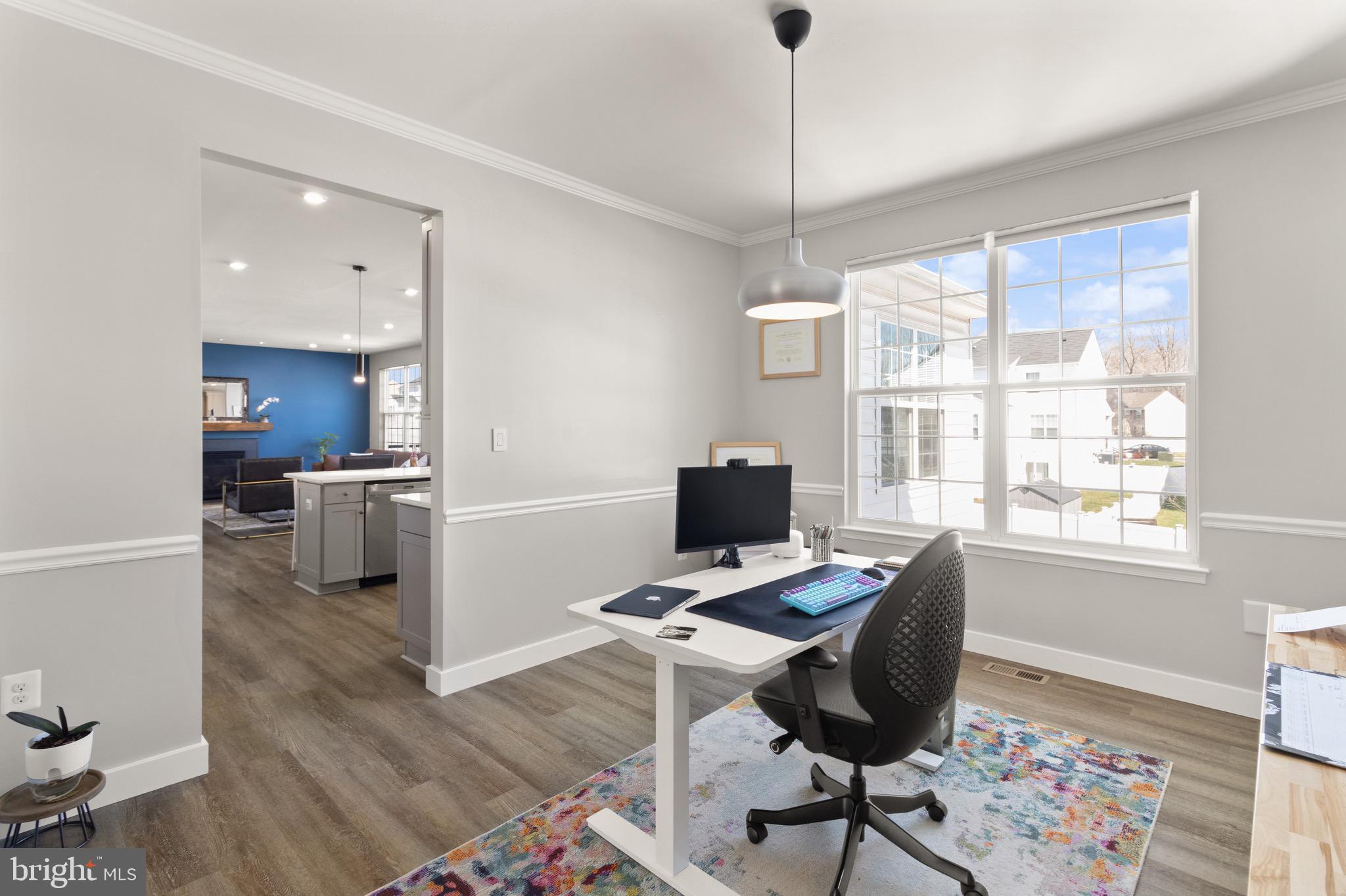 15911 Aerial View Road Woodbridge, VA 22193 - Photo 13 of 48 a view of a workspace with furniture and a window
