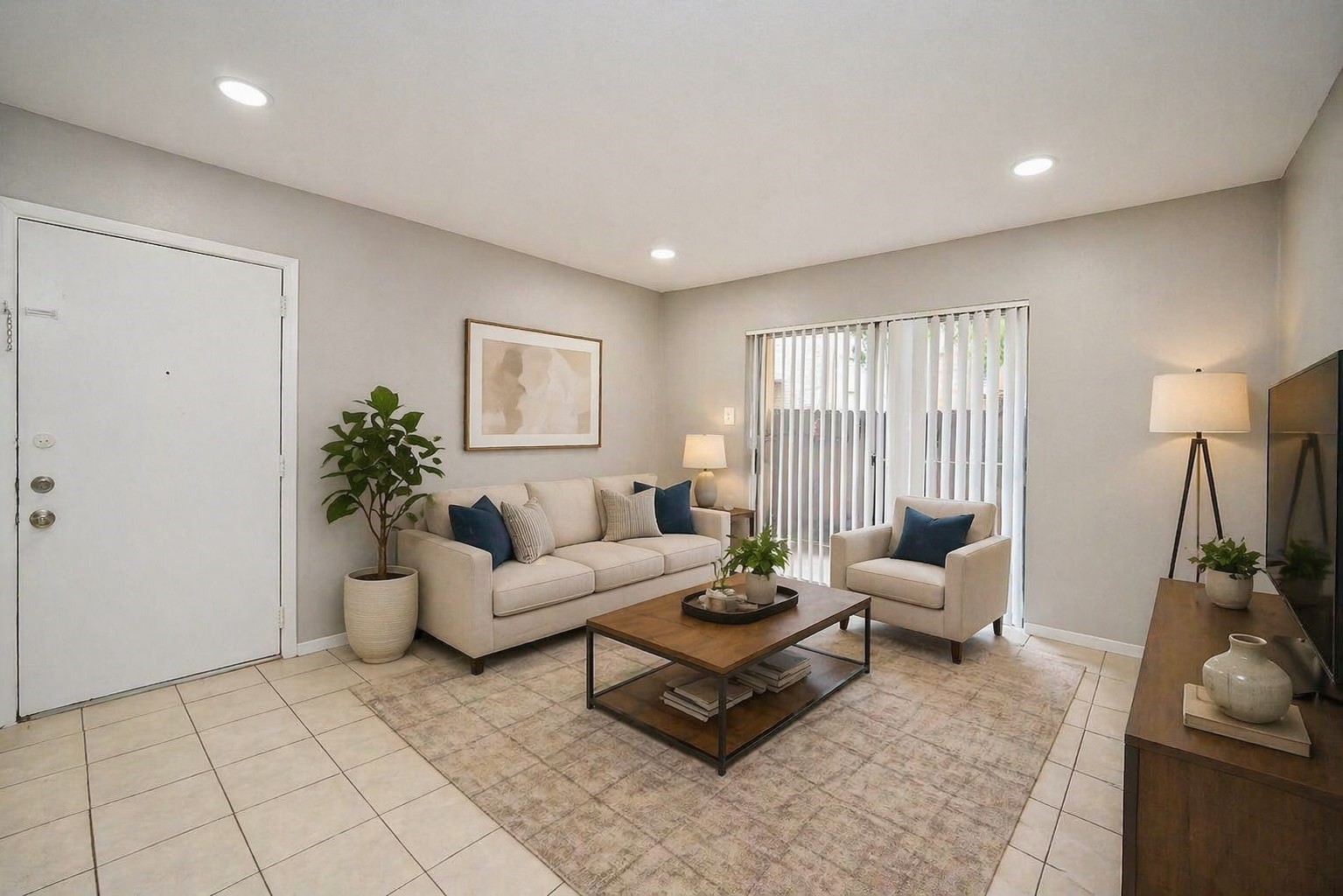 16303 Lyons School Road, Unit 703 Spring, TX 77379 - Photo 1 of 25 For Rent! Condo conveniently located on the first floor! Virtually Staged living room.