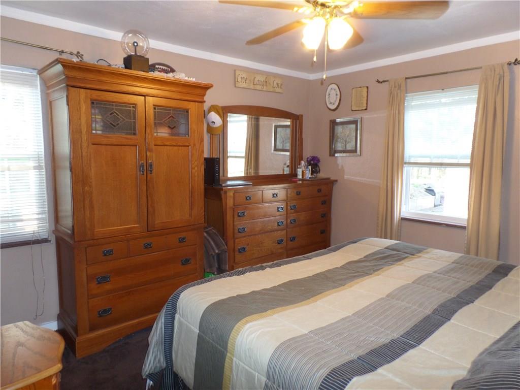 1436 Hamilton Road Castle Shannon, PA 15234 - Photo 7 of 22 Master Bedroom with ceiling fan and two windows