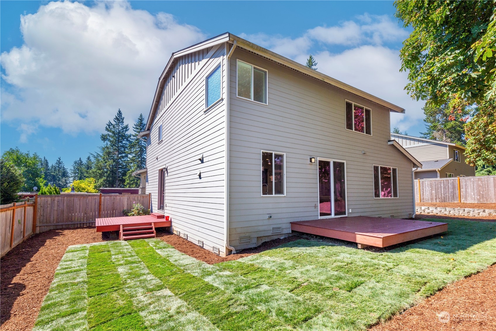24022 Meridian Avenue South Bothell, WA 98021 - Photo 34 of 36 a backyard of a house with yard and furniture