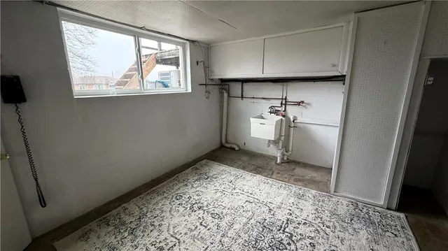 a view of a refrigerator in a kitchen