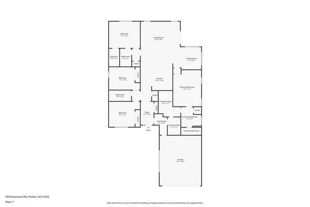$389,900 | 102 Rosamund Road, Pooler, GA 31322