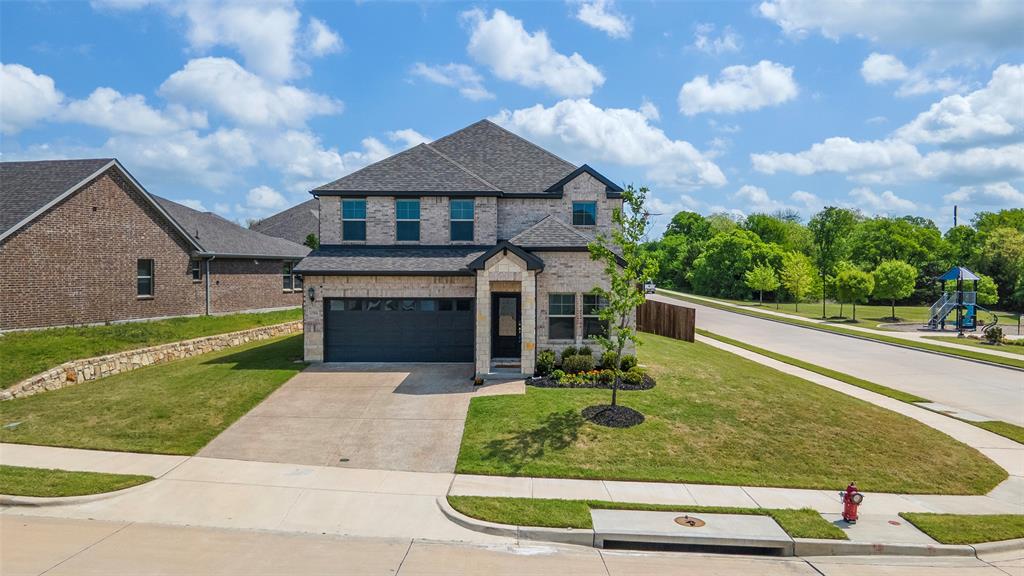 1504 Cobblestone Road Melissa, TX 75454 - Photo 36 of 40 Aerial view of a well-located home on one of the neighborhood’s most desirable lots, with the park, pond, and trails just outside your door. A home that brings together comfort, connection, and room to make lasting memories.