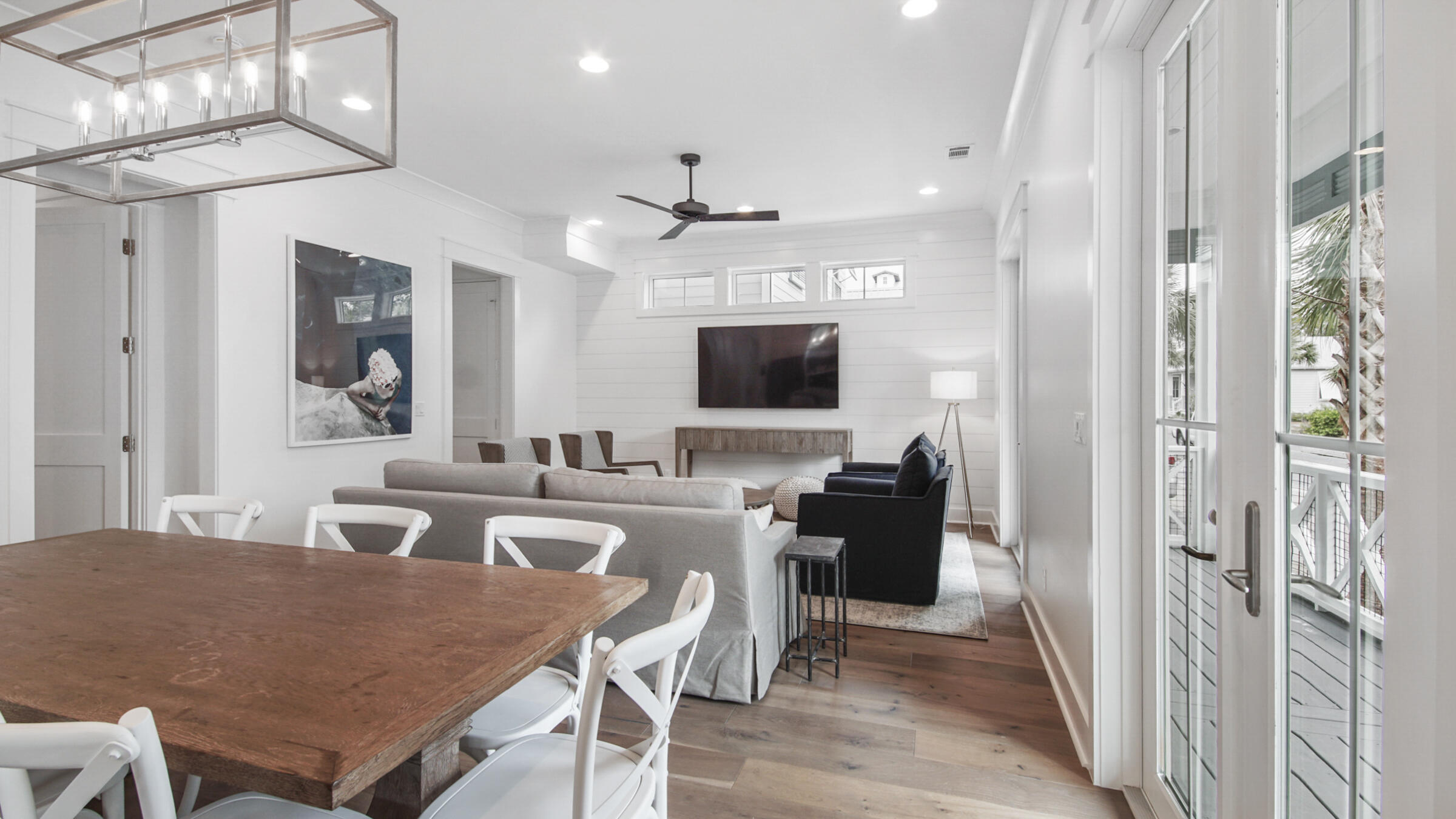 39 Beach Bike Way Inlet Beach Inlet Beach, FL 32461 - Photo 11 of 47 a view of a dining room with furniture and a chandelier