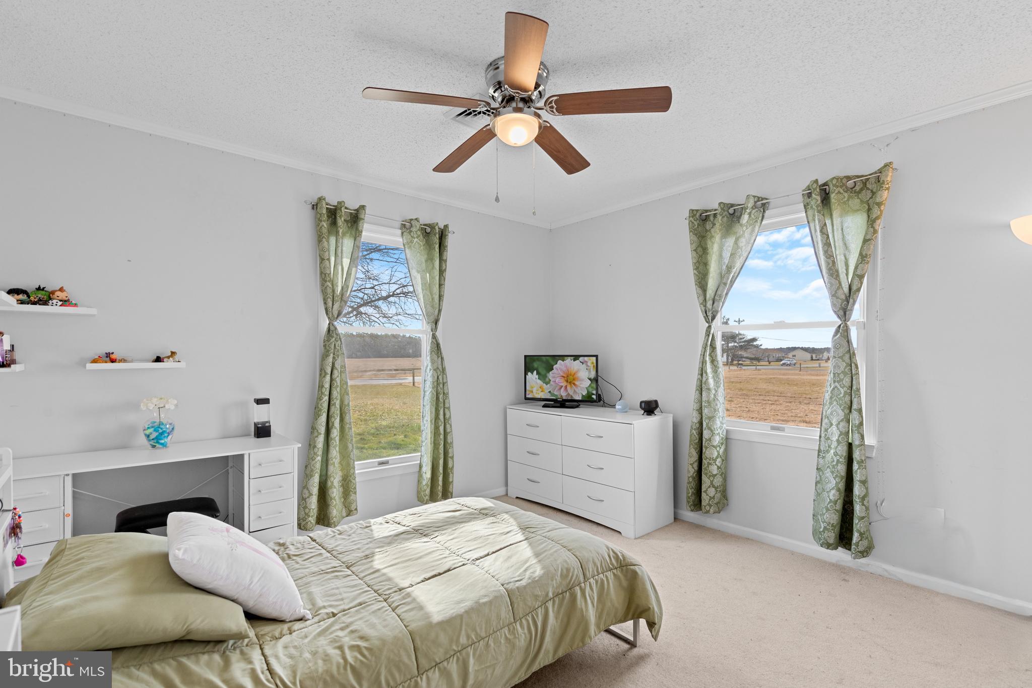 13171 Shiloh Church Road Laurel, DE 19956 - Photo 34 of 42 a bedroom with a bed and a chandelier