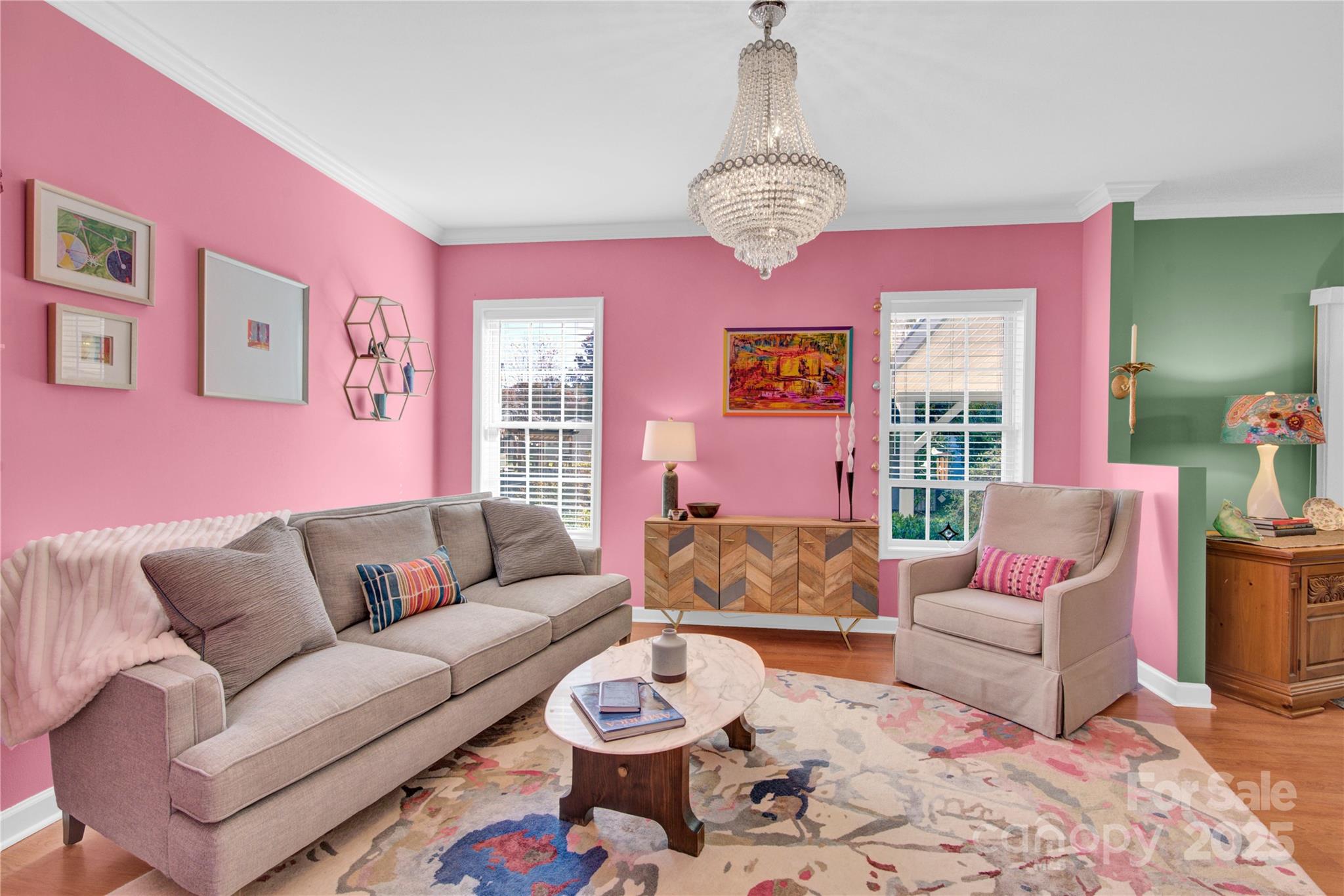 2441 27th Ave Circle Northeast Hickory, NC 28601 - Photo 31 of 45 a living room with furniture a rug and a large window