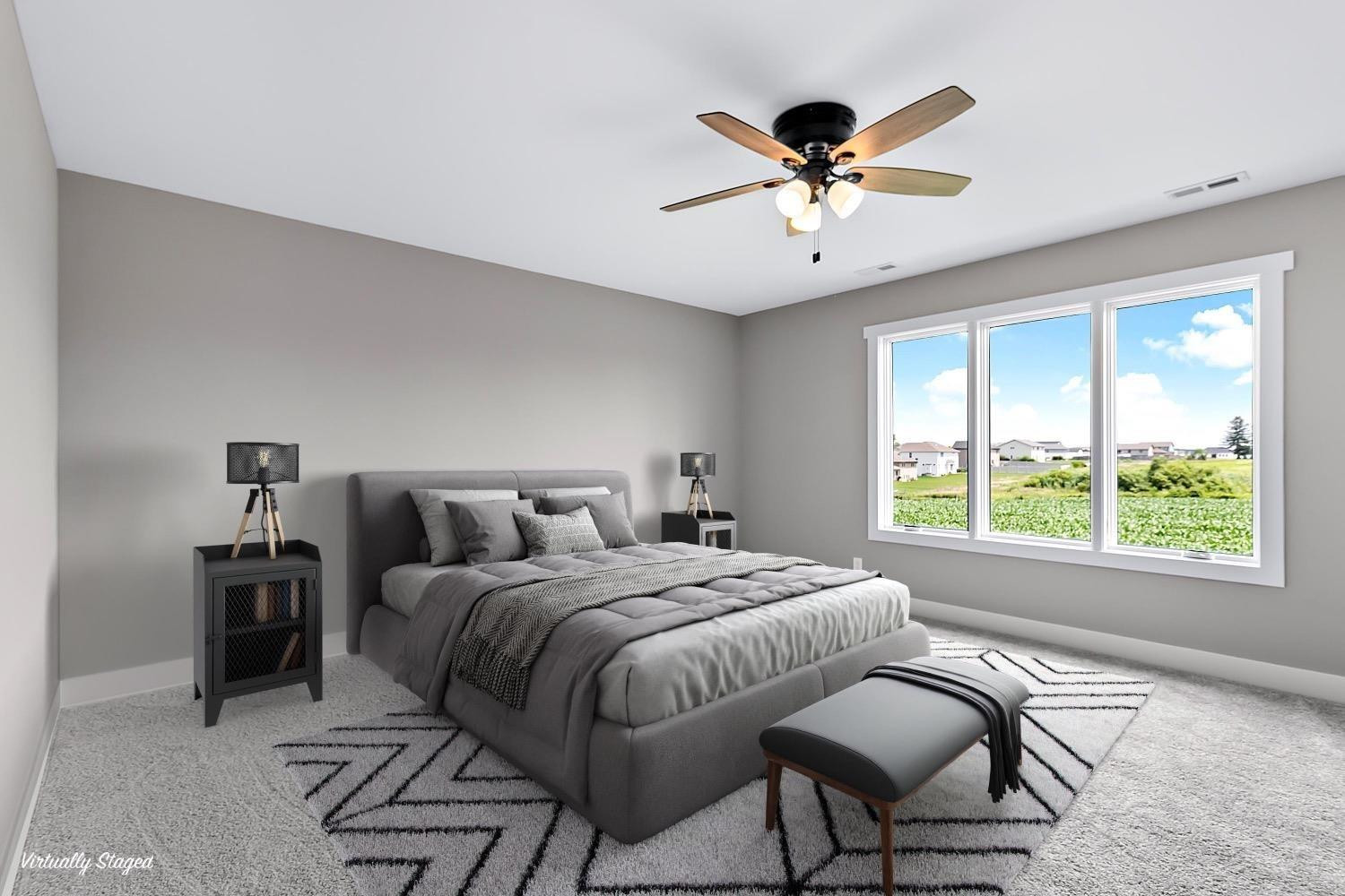 10131 Springlake Road St. John, IN 46373 - Photo 6 of 13 a bed room with a bed and a window