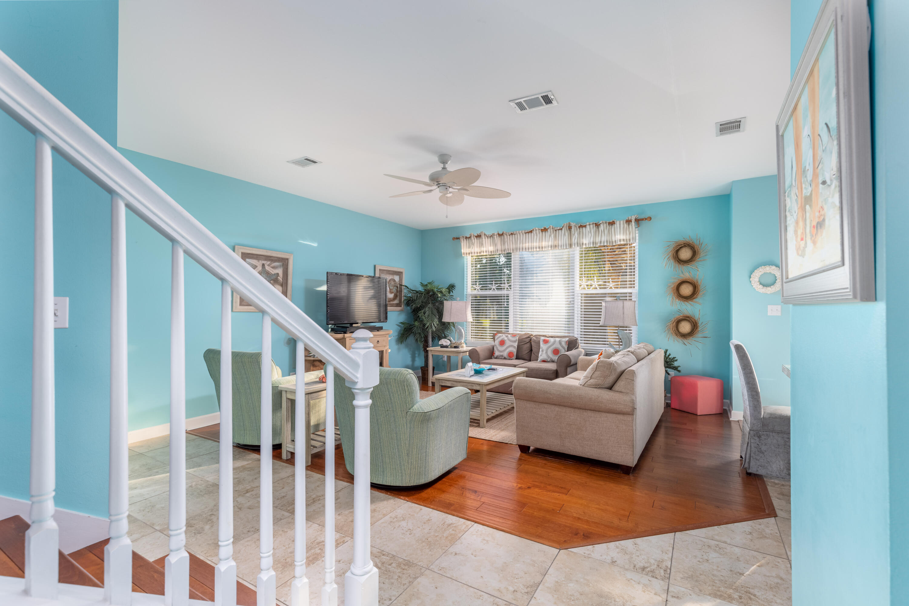 8537 Turnberry Court, Unit 8537 Miramar Beach, FL 32550 - Photo 6 of 18 a living room with furniture and a flat screen tv