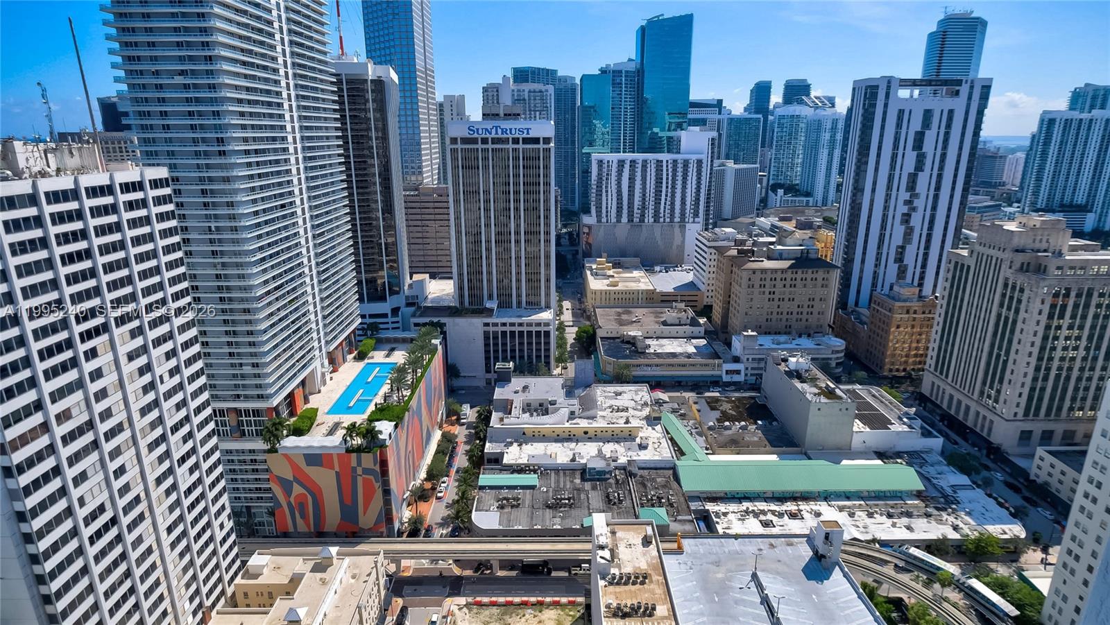 253 Northeast 2nd Street, Unit 3509 Miami, FL 33132 - Photo 19 of 49 a view of city from balcony