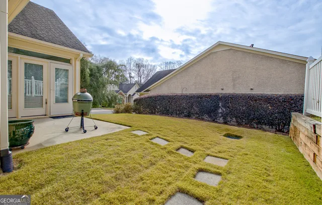 a view of a chair and table on the terrace