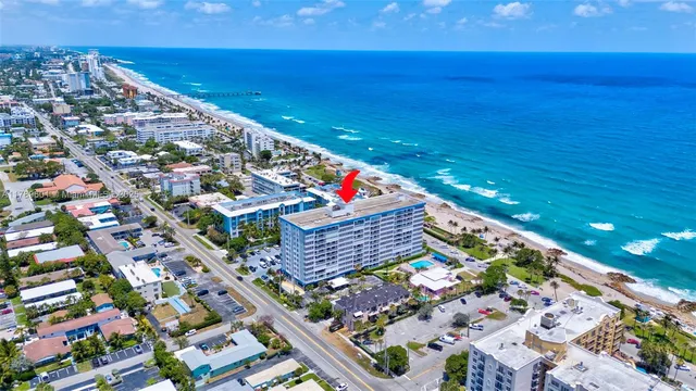 an aerial view of city