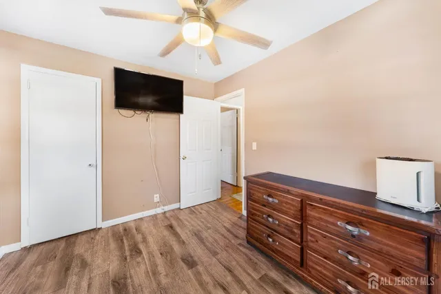 a view of a livingroom with a flat screen tv