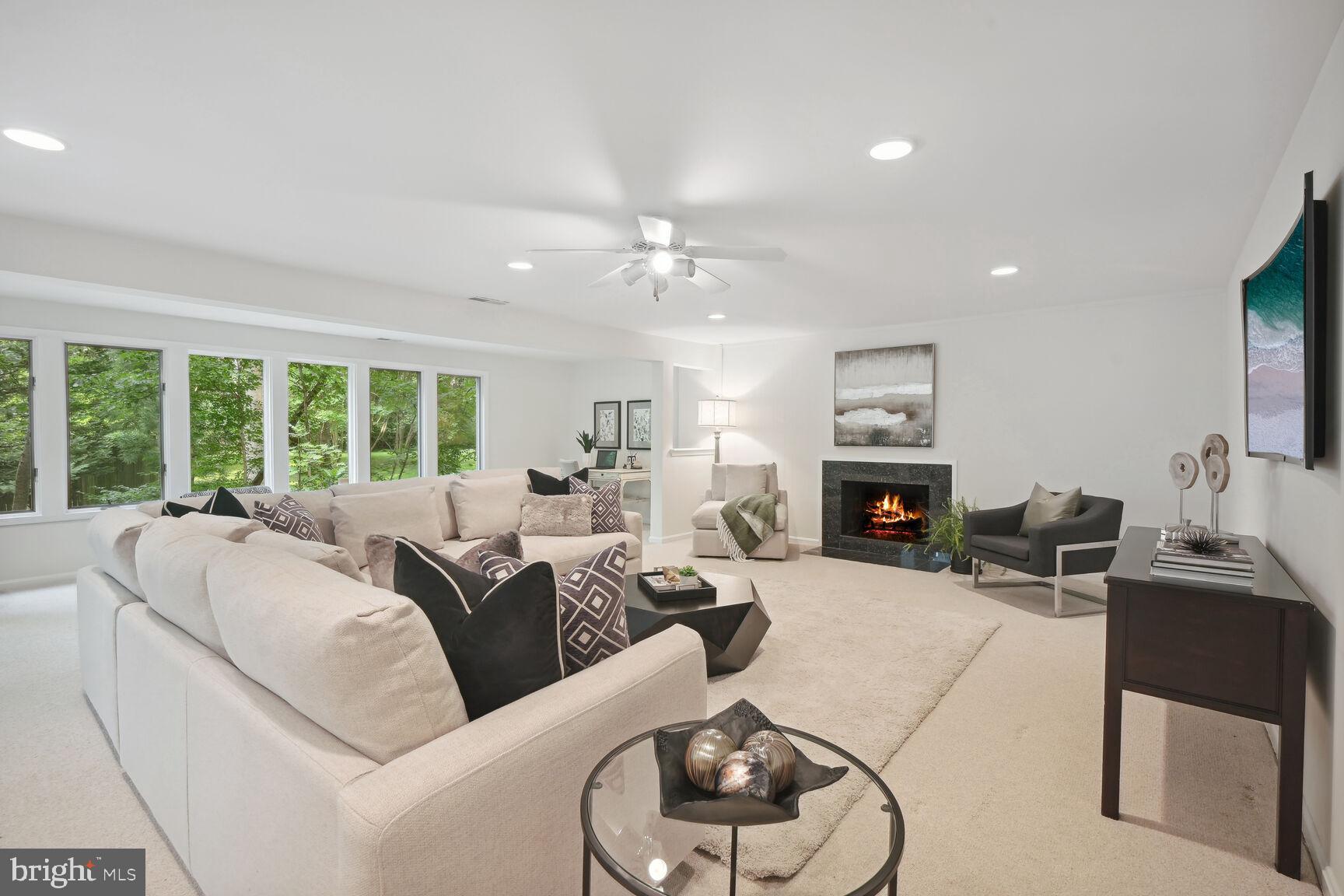 7204 Selkirk Drive Bethesda, MD 20817 - Photo 7 of 49 Versatile Main Floor Family Room with Fireplace