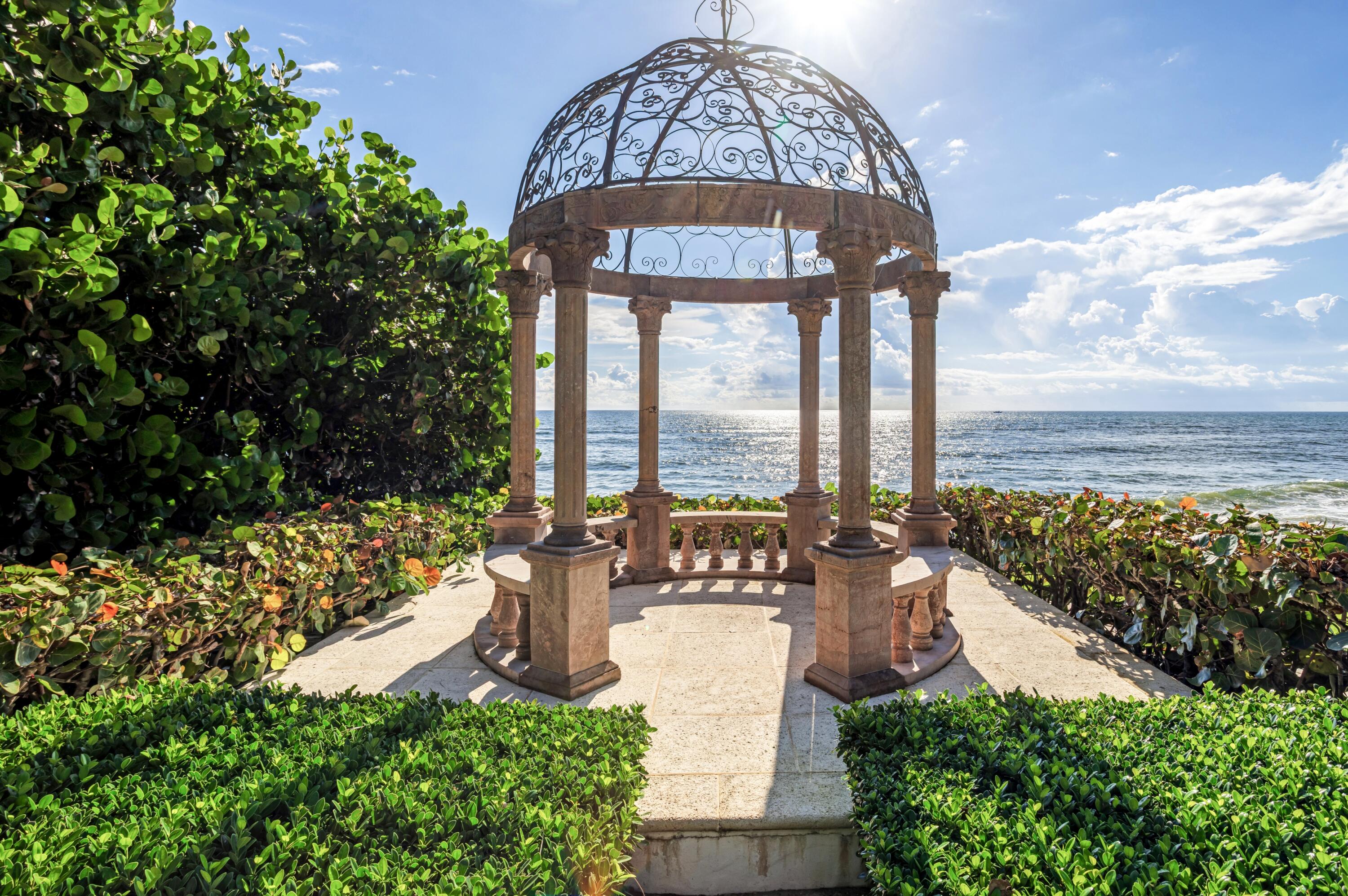 6133 North Ocean Boulevard Ocean Ridge, FL 33435 - Photo 50 of 64 dash_GAZEBO_LOOKING_OUT_EB