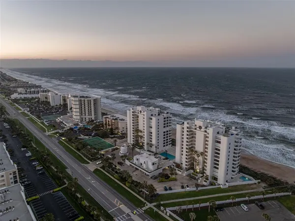 an aerial view of city
