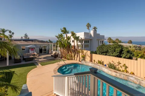 a view of balcony with furniture