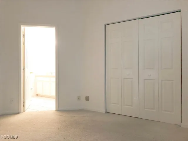 a view of an empty room