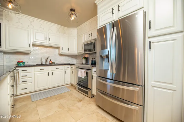 a roof deck with couch