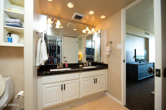 a outdoor living space with furniture