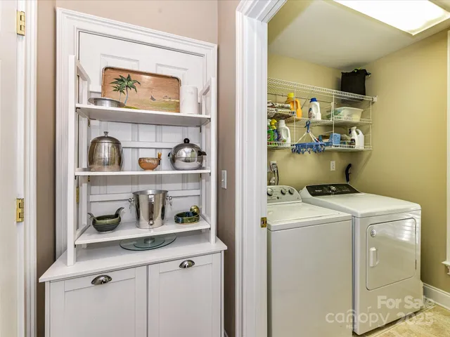 a room with storage and utility