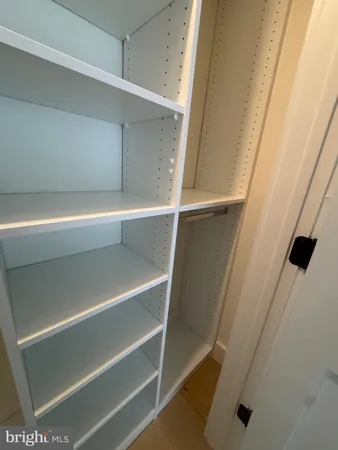 a close view of closet