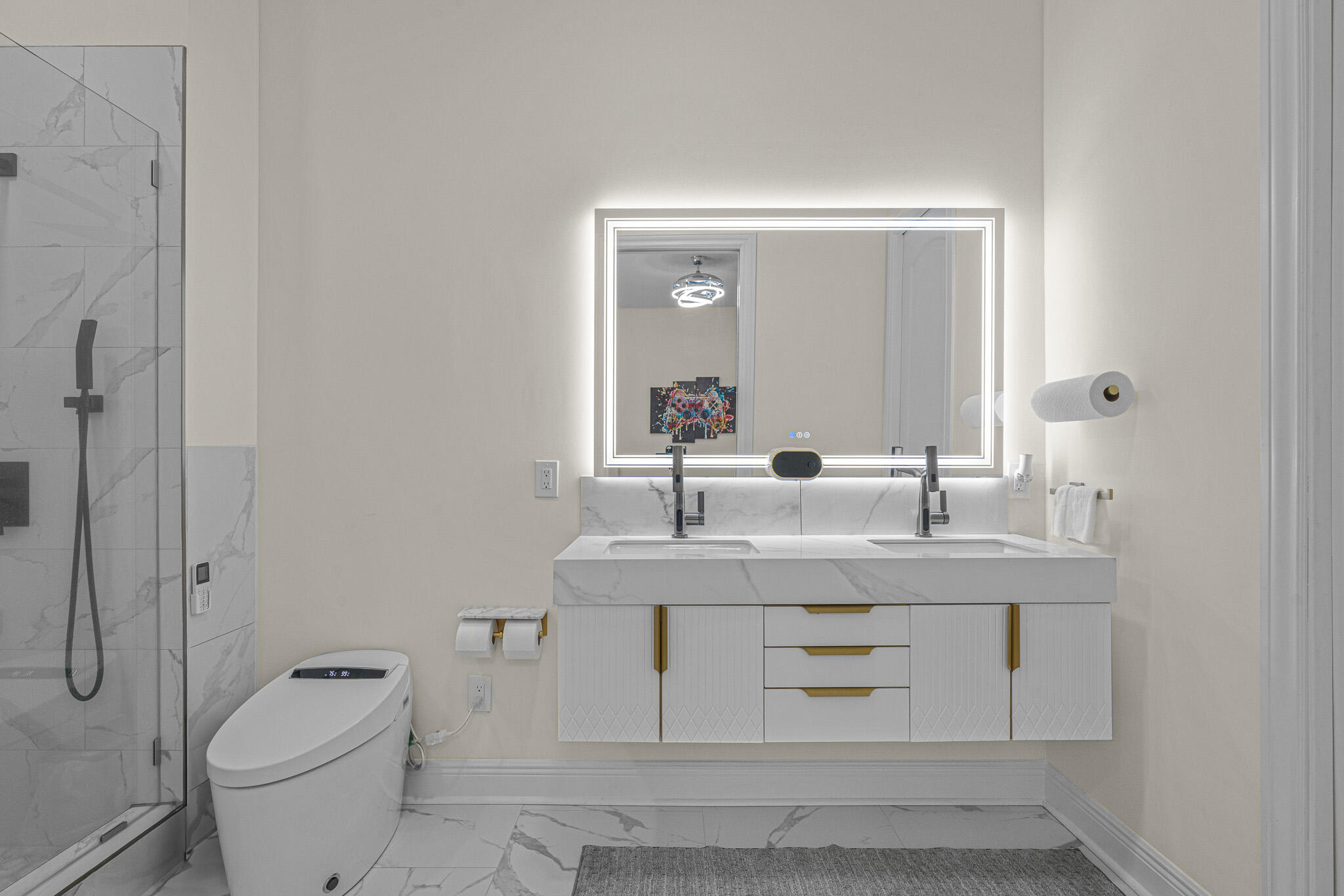 8073 Thoroughbred Road Pensacola, FL 32526 - Photo 28 of 65 a bathroom with a sink toilet and mirror