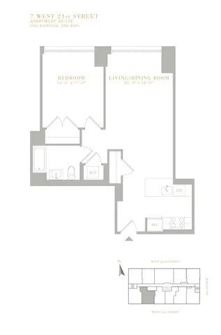 $6,454 | 7 West 21st Street, Unit 5B | Flatiron