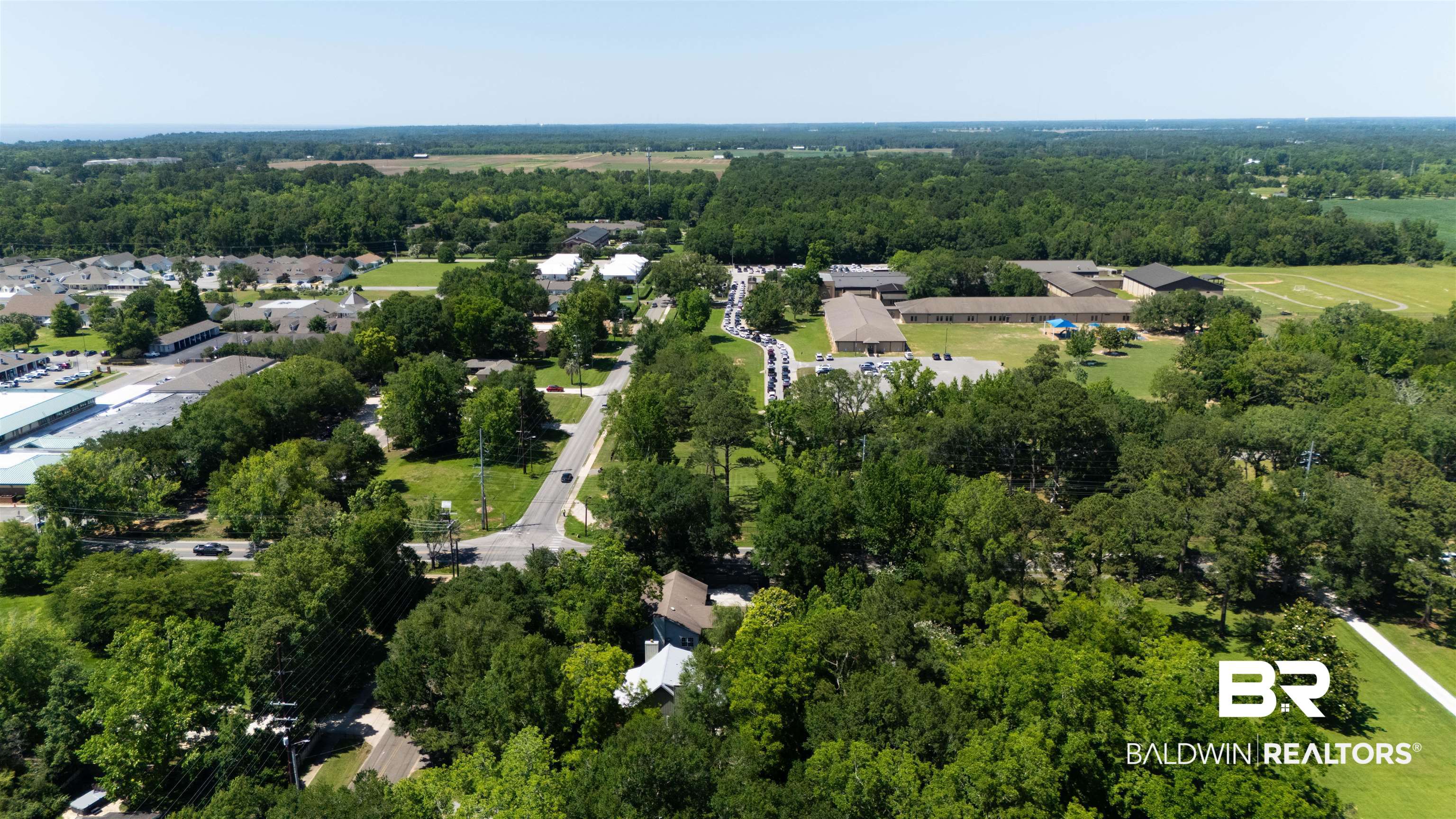 20460 Bishop Road Fairhope, AL 36532 - Photo 37 of 41 Aerial overview of property's location with a forest