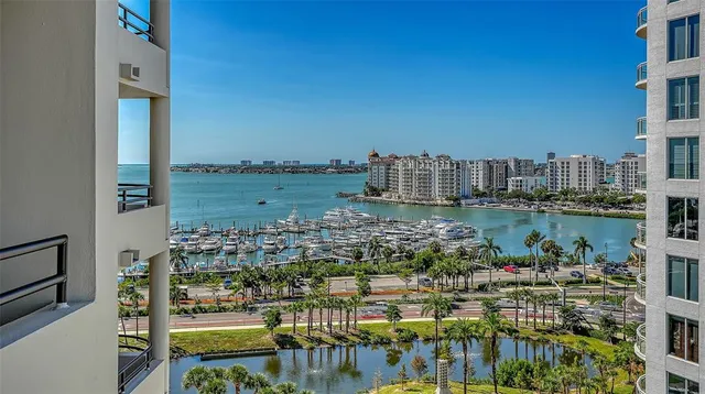 a kitchen with granite countertop a counter space cabinets and potted plant