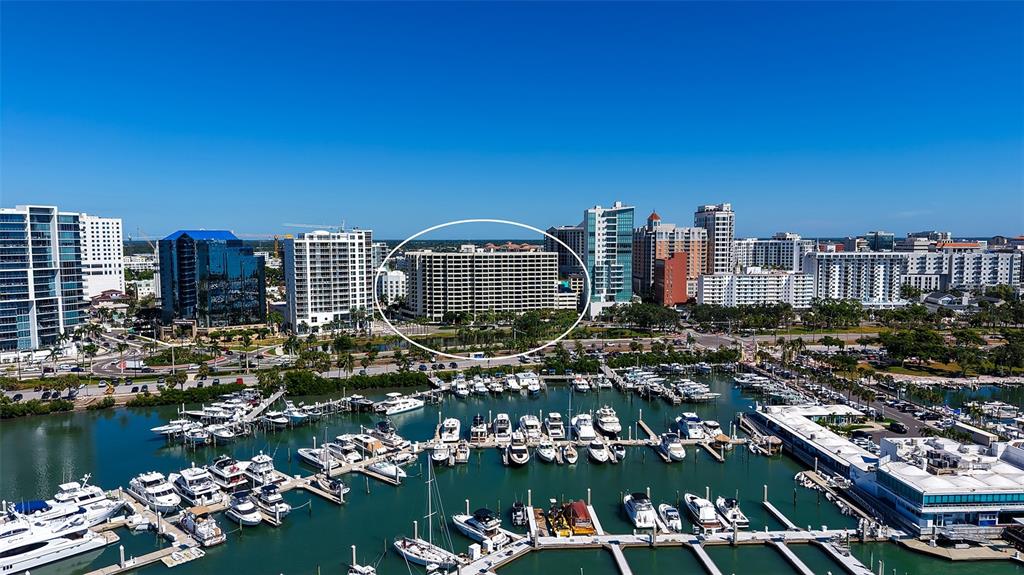 1255 North Gulfstream Avenue, Unit 1101 Sarasota, FL 34236 - Photo 74 of 75 a view of a city with tall buildings in the background
