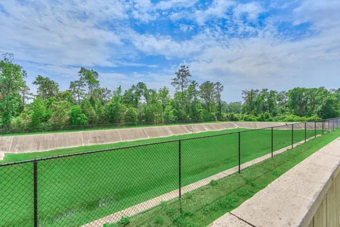 a view of a backyard with a garden