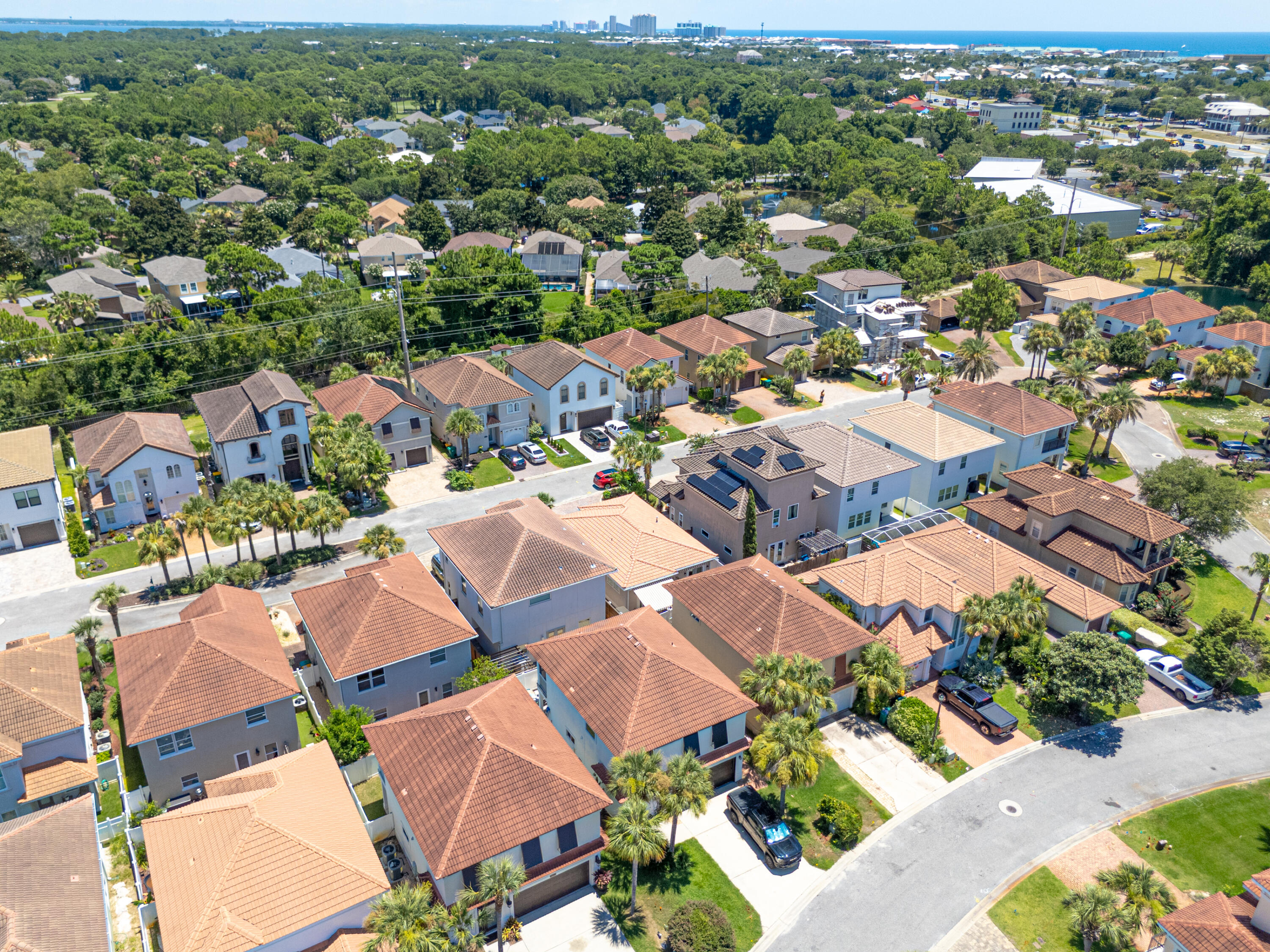 4707 Amhurst Circle Destin, FL 32541 - Photo 36 of 40 an aerial view of residential houses with outdoor space