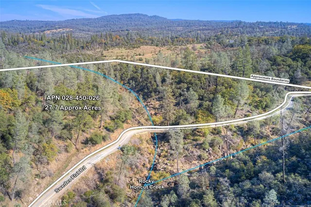 a view of a balcony with a forest