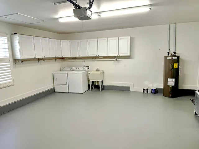 a room with storage and utility