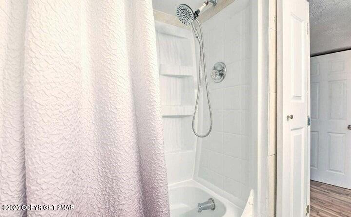 479 Mountain Road Albrightsville, PA 18210 - Photo 23 of 30 a bathroom with a glass shower door