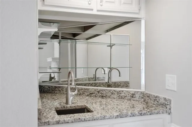 a close view of sink