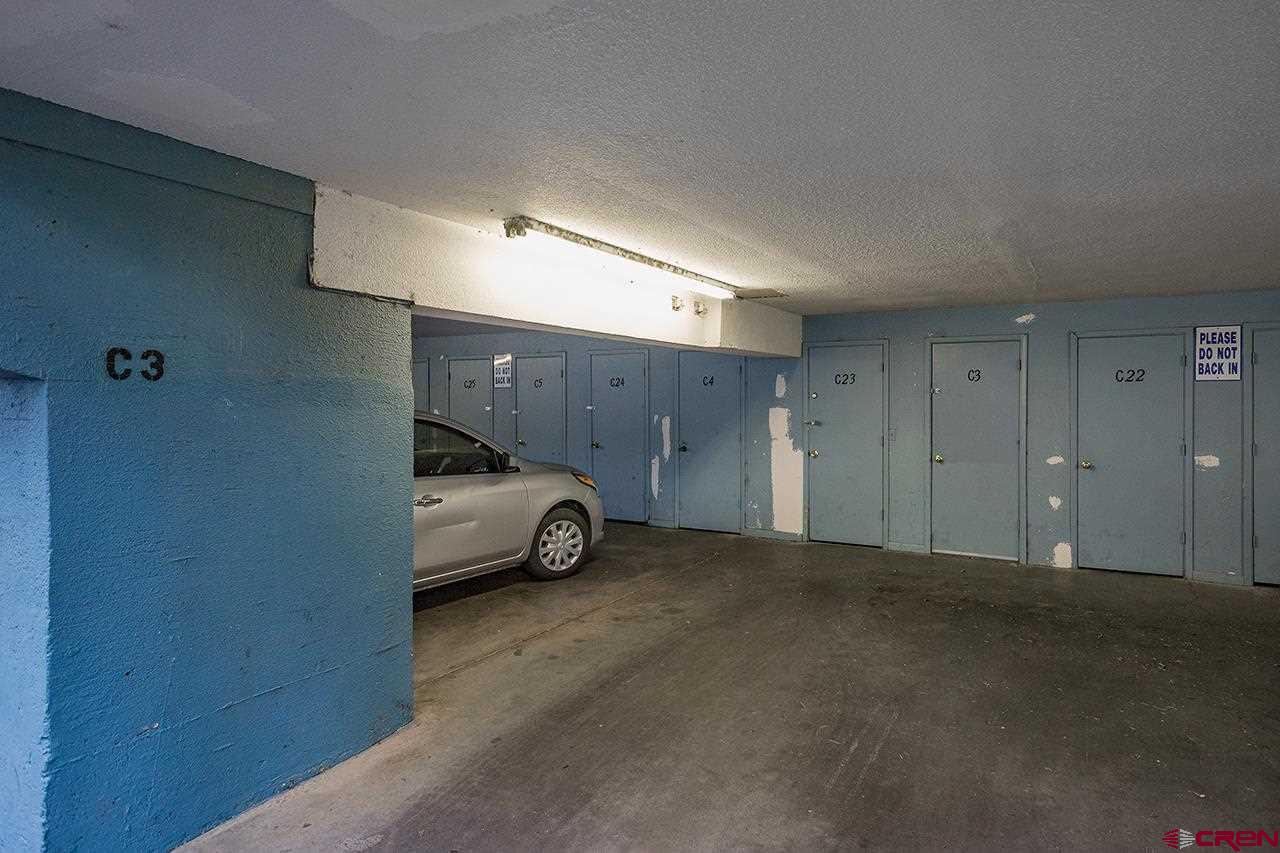 1135 Florida Road, Unit C23 Durango, CO 81301 - Photo 16 of 18 a view of a car garage