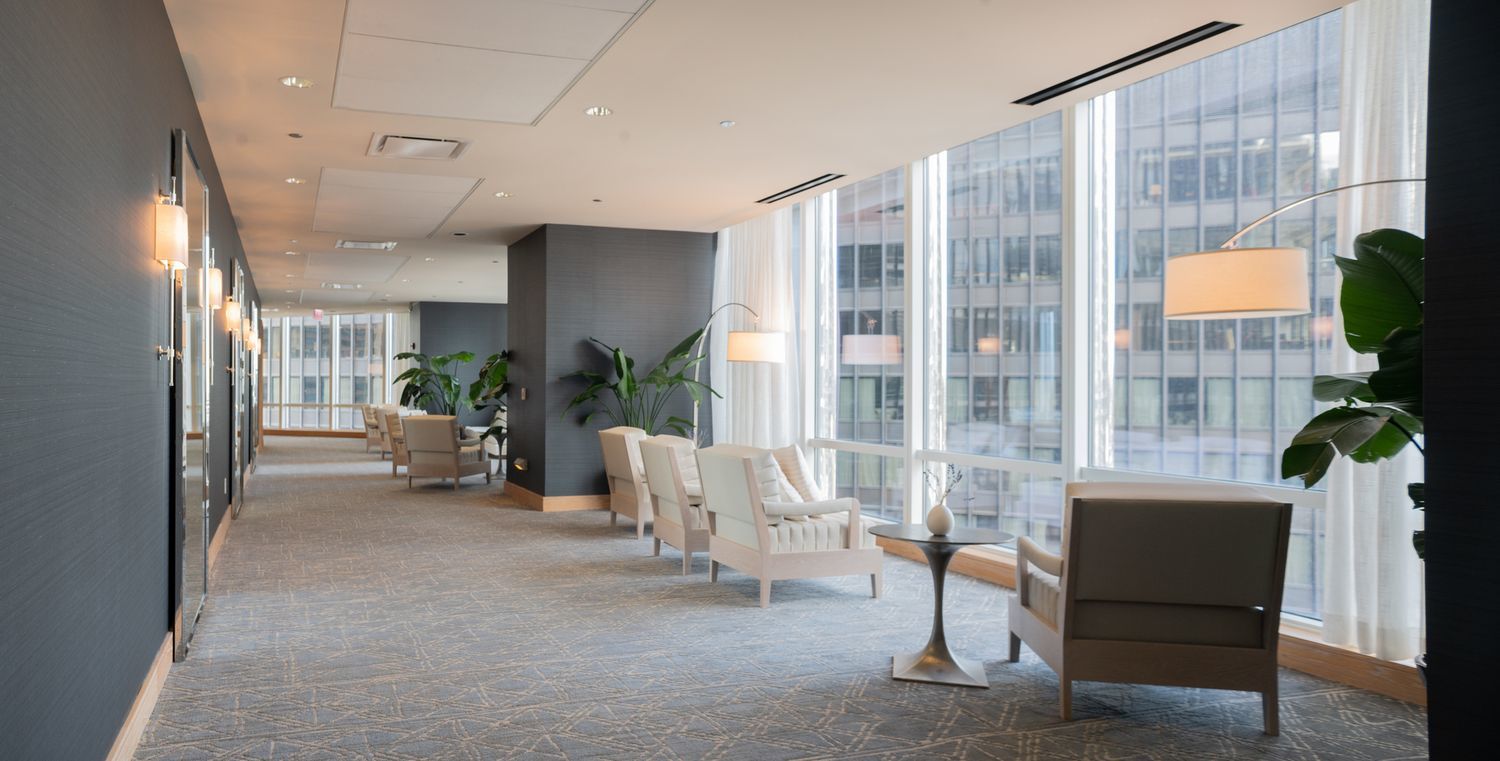 401 North Wabash Avenue, Unit 78G Chicago, IL 60611 - Photo 14 of 27 a living room with furniture a lamp and a potted plant