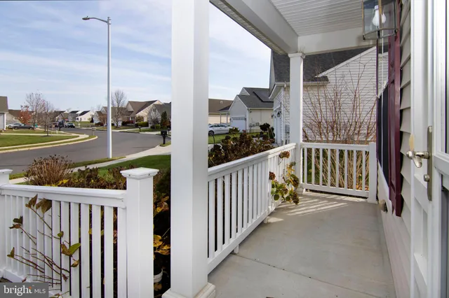 a view of a balcony with city view