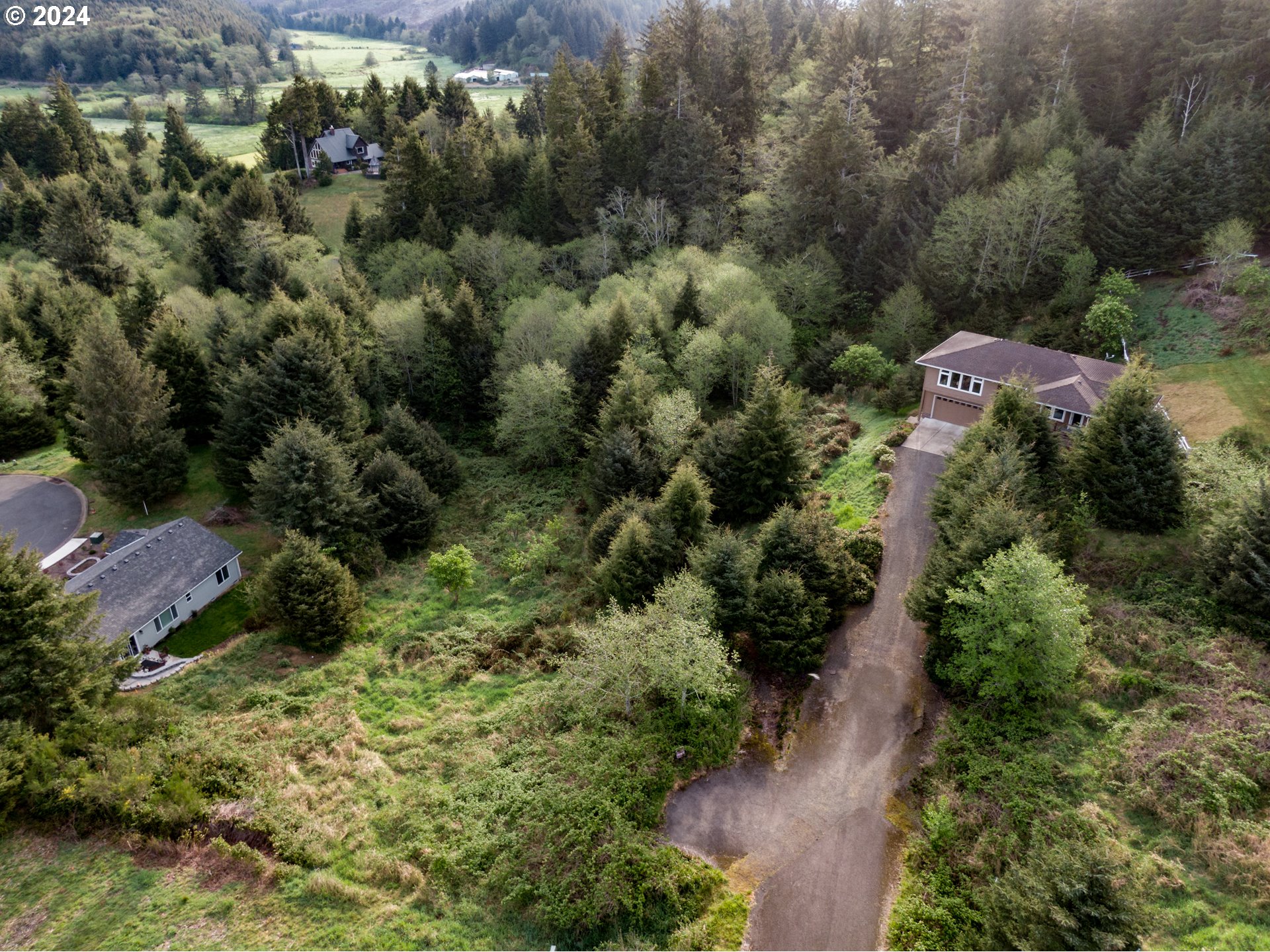 Valley View Drive Pacific City, OR 97135 - Photo 4 of 8 an aerial view of a house with a yard