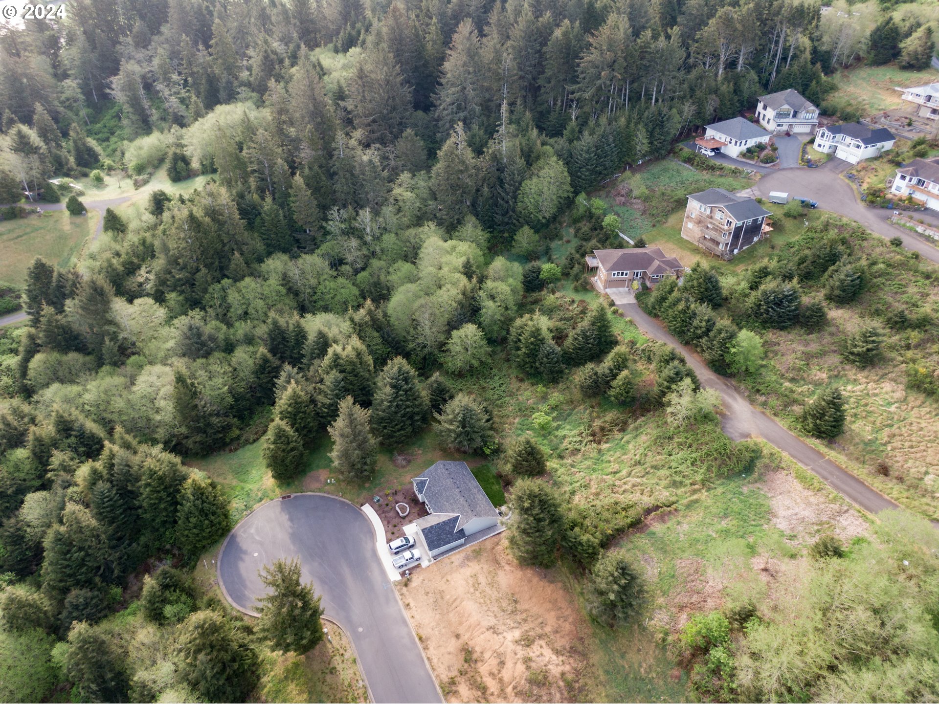 Valley View Drive Pacific City, OR 97135 - Photo 6 of 8 an aerial view of a forest with houses