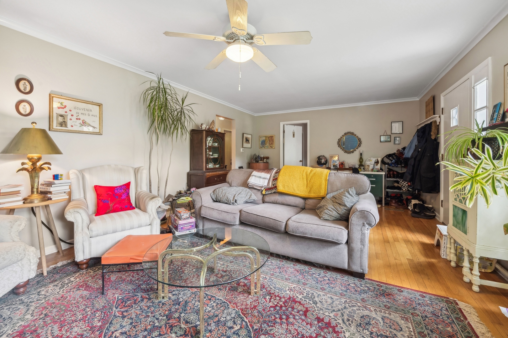 2429 Central Street Evanston, IL 60201 - Photo 29 of 34 a living room with furniture kitchen view and a large window